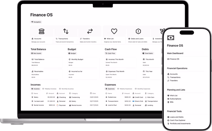 Finance OS Hero Image