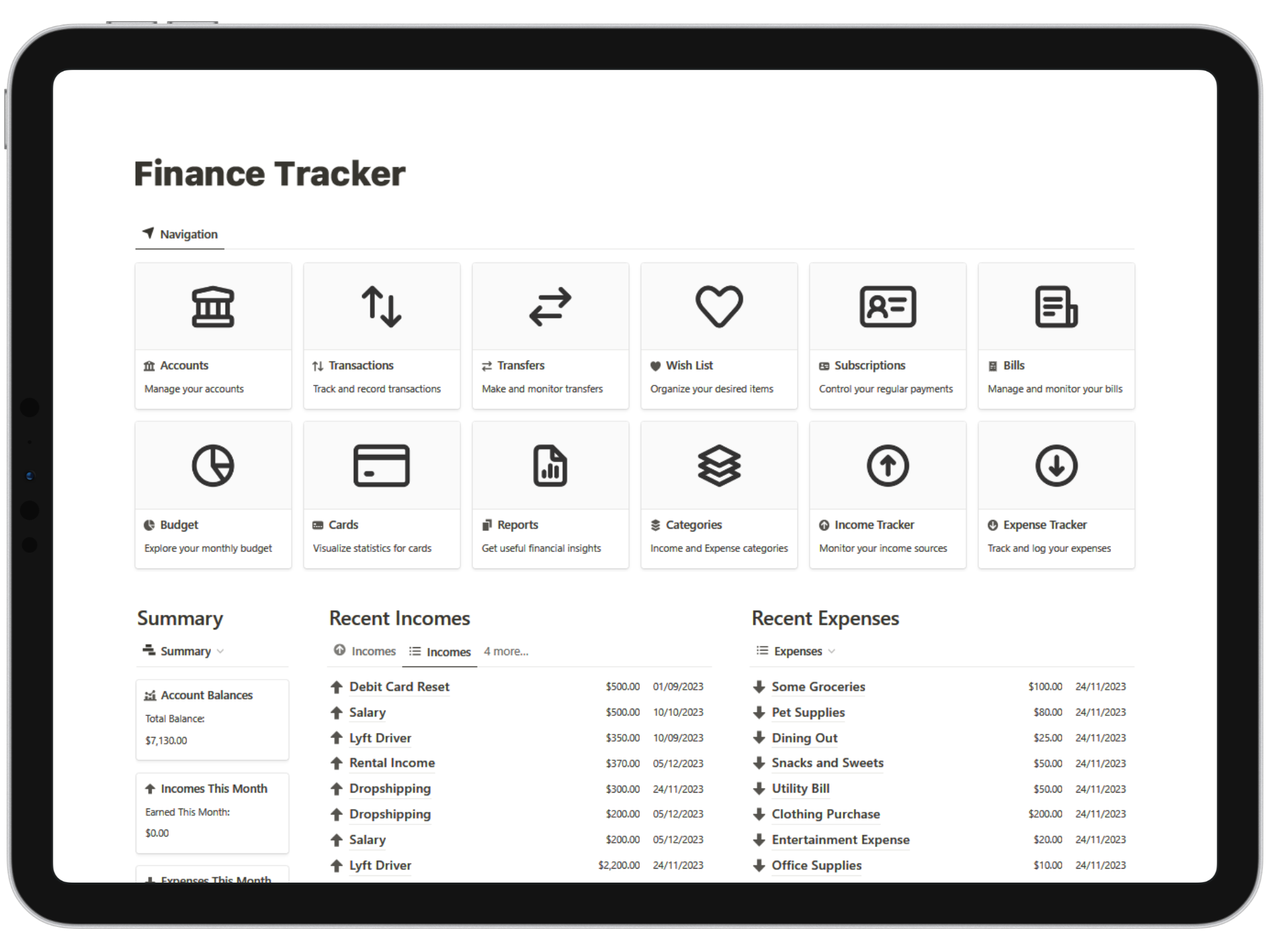 Finance Tracker