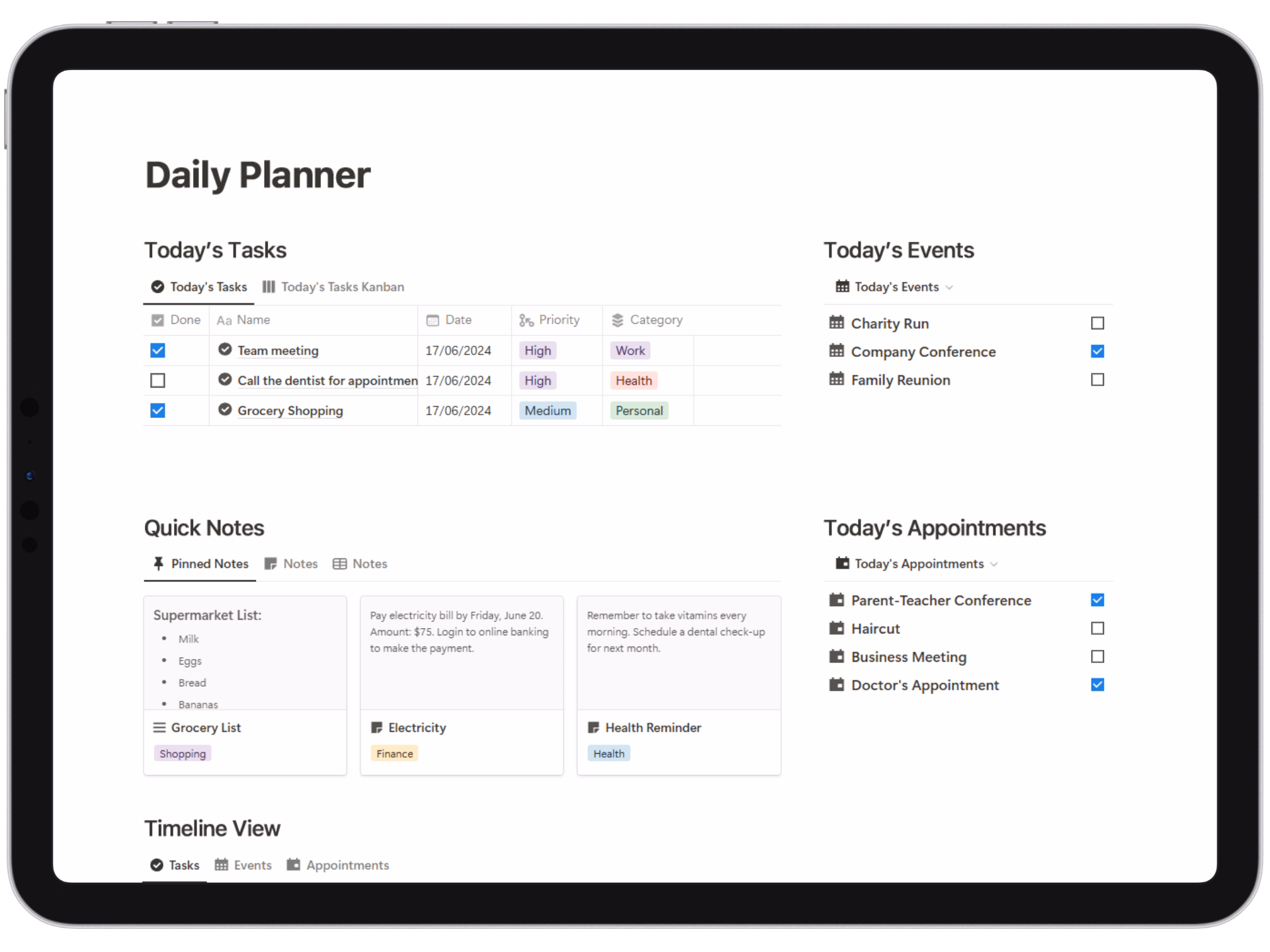 Cover for Daily Planner