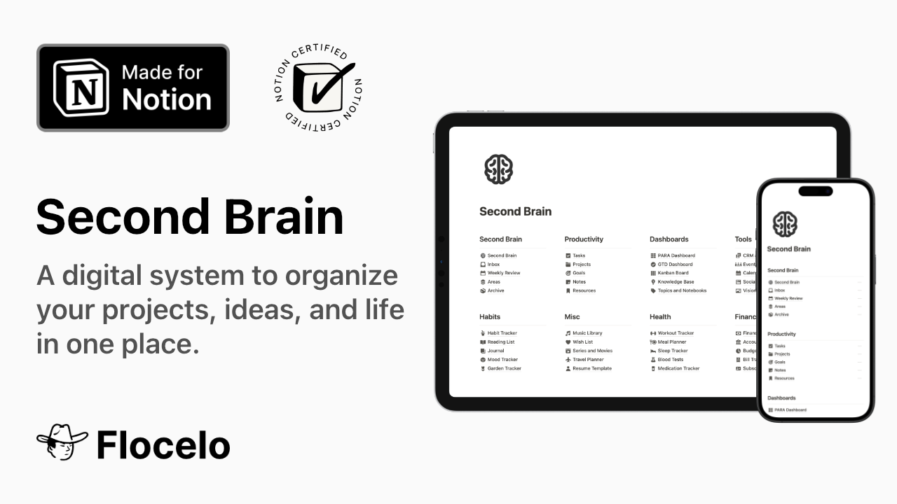 Flocelo - Notion Second Brain