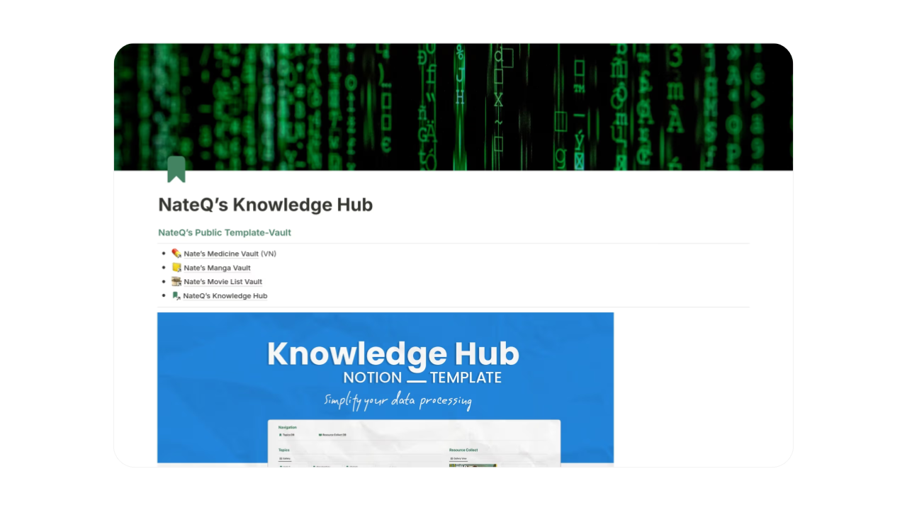 Knowledge Hub - NateCue
