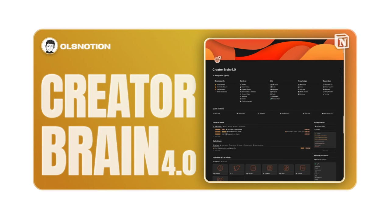 Creator Brain - OlsNotion
