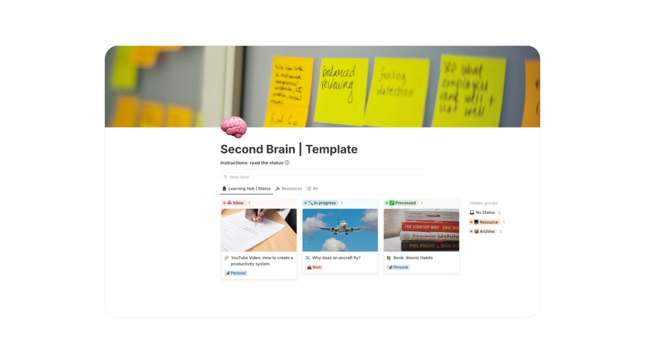 Second Brain (Notes and Learning Hub) - Juan Gutierrez